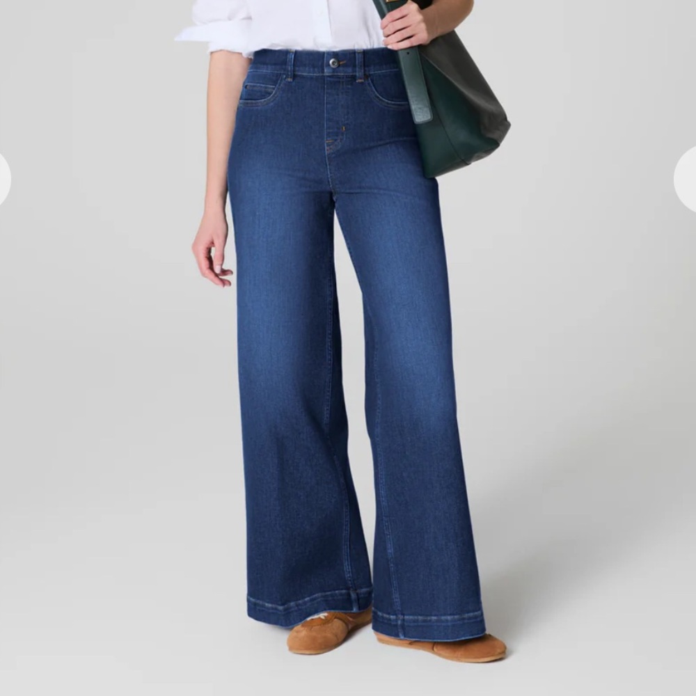 Spanx EveryWear Wide Leg Jeans Small Petite